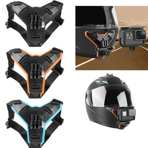 Motorcycle Helmet Chin Strap Mount Holder for GoPro Hero 9 8 7 5 OSMO Action Xiaomi Yi Action Motorcycle Camera Accessories