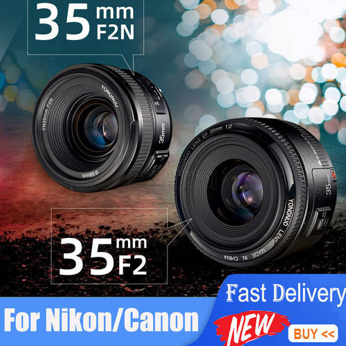 Yongnuo YN35mm lense 35mm F2 /F2N Auto Wide-Angle Large Aperture Focus lens For Canon 450D 550D 650D / for Nikon D7100 D3200