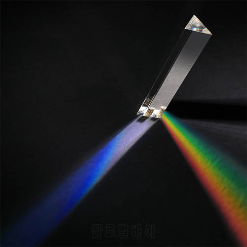 Rainbow Prism Triangular Prisms for 130*30mm with 1/4 screw hole to camera Rainbow Prism crystal glass camera lens effect filter