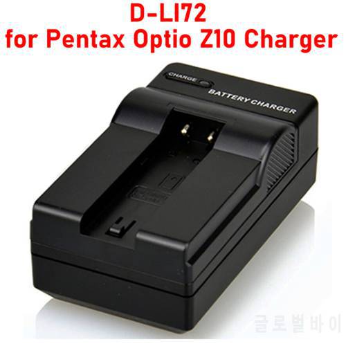 K-BC72 KBC72 D-LI72 Charger with Car Charger for Pentax Optio Z10 Charger