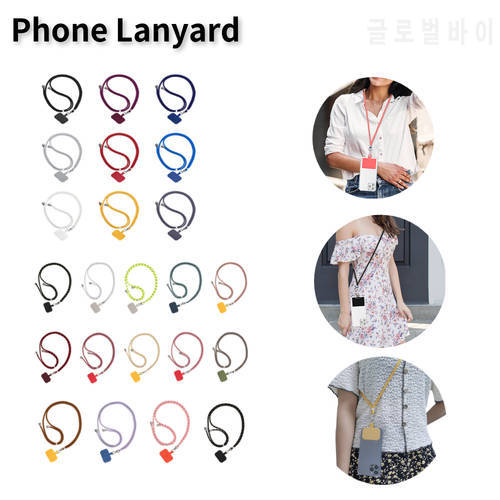 23 Kinds 1.6M Anti-Lost Phone Lanyard Adjustable Diagonal Cellphone Strap Fashion Phone Lanyard For Xiaomi/Huawei/Iphone/Samsung