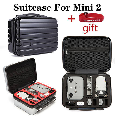 Suitcase for Mini 2 Storage Bag Waterproof Hardshell Anti-Protective Box Carrying Case for DJI Mavic Mini 2 Accessories