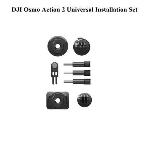 for DJI Osmo Action 2 Universal Installation Set ABS Quick Release Connector 1/4 Thread Adapter for DJI Action 3 Accessory Kit