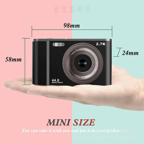 New Digital Camera 2.7K 2.8 Inch IPS Screen 16X Zoom For Photography 44 Million Pixel High-Definition Photographic Cameras