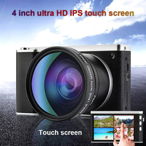 4K Ultra High Definition 24 Million Pixel 1080P 12X Optical Zoom Micro Single Camera 4 Inch IPS Screen Touch Screen SLR Camer