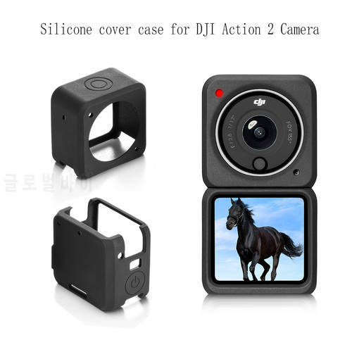 DJI osmo action 2 Silicone Case Anti-Dust Protective Case for osmo action 2 Sports Camera Accessories