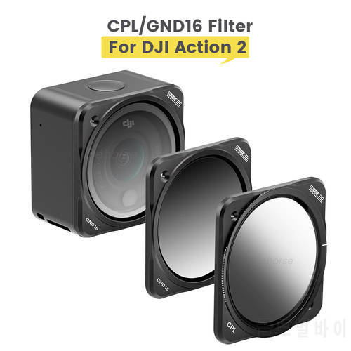 Filters Set for DJI Action 2 CPL GND 16 Magnetic Adjustable Gradient Filter Protective Lens for DJI Action 2 Camera Accessories