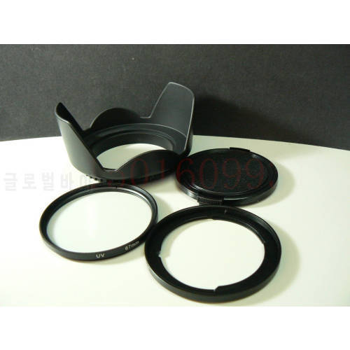 Adapter Ring+Lens Cap+Hood+UV Filter For 67mm Can0n Powershot SX540 SX530 HS