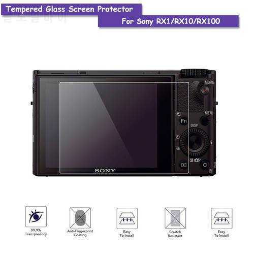 9H Tempered Glass LCD Screen Protector Shield Film for Sony RX1/RX10/RX100