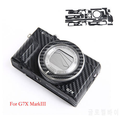 Anti-Scratch Camera Body Leather Texture for Canon G7X Markiii G7XIII G7X3 Carbon Fiber Film Kit Protective shell for Decoration
