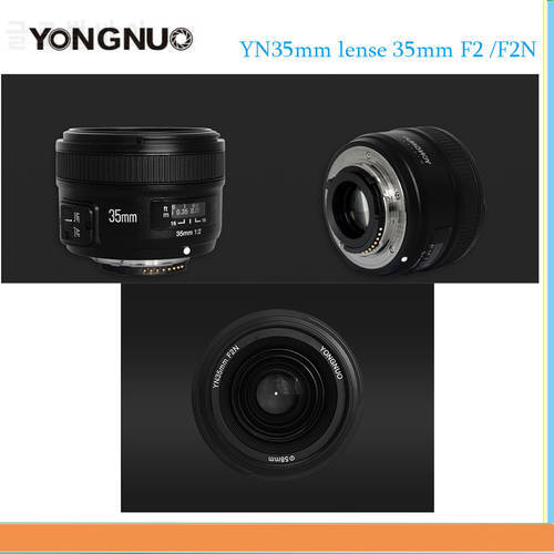 YONGNUO YN35mm F2 /F2N lense 35mm Len Auto Wide-Angle Large Aperture Focus lens For Canon 450D 550D 650D / for Nikon D7100 D3200