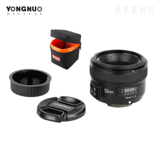 YONGNUO Lens YN50mm F1.8 EF 50mm f/1.8 AF Lens YN50 Aperture Auto Focus Lens for Canon 60D 70D 700D 5D2 5D3 600d DSLR Cameras