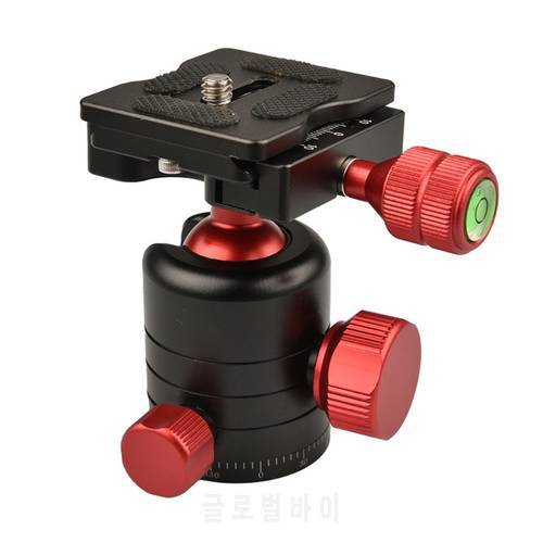 Cameras Tripod Ball Head Independent Chassis Lock Metal Spherical Panoramic Ball Metal Spherical 360 Degree Tripod Head