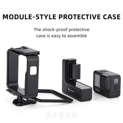 4800mAh Side Power Mobile Bank With Protective Border Extended Battery Life Accessories Compatible For Gopro Hero9