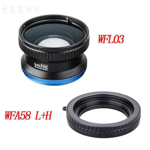 Diving Weefine WFL03 Close-up wet lens Macro Lens M67 mount 67mm for Sony RX100 Camera housing Underwater Magnet Lens adapter
