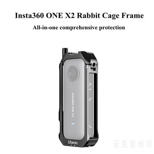 Insta360 One X2 Protective Frame with Extend Cold Shoe for Insta360 One X2 Rabbit Cage Frame Protective Housing Case Accessories