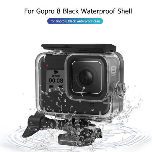 60m Waterproof Case for GoPro Hero 8 Underwater Swimming Diving Protective Shell Cover Housing Sports Camera Accessories