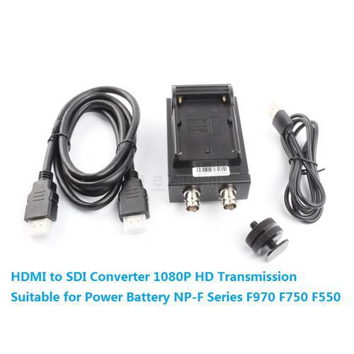 For HDMI to SDI Converter 1080P HD Transmission Suitable for Power Battery NP-F Series F970 F750 F550