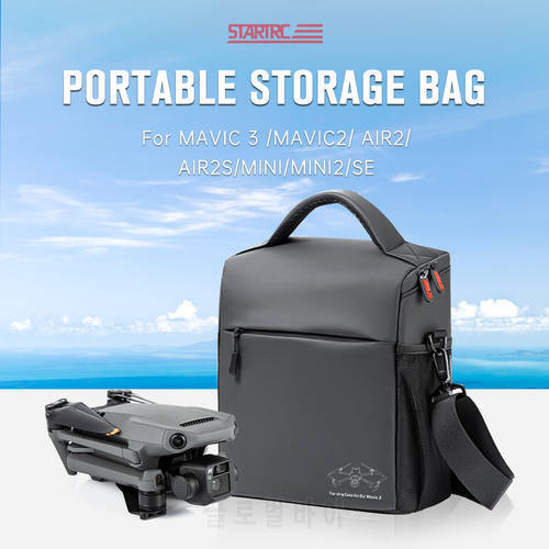 For DJI Mavic 3/Mini 2 Travel Box Carrying Case Organizer Backpack for DJI Mini 3 Pro Shoulder Bag Messenger Bag Accessory Box