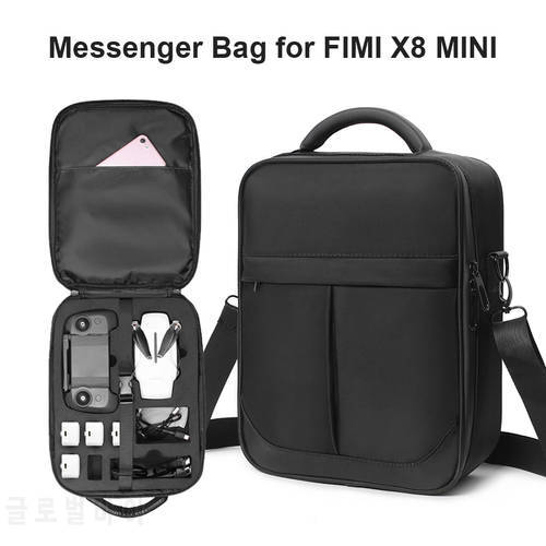 Shockproof Drone Travel Carrying Case for FIMI X8 MINI Drone Messenger Crossbody Bag Anti-collision Storage Bag