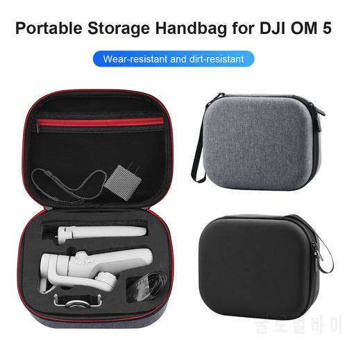 Sponge Portable Storage Bags for DJI OM 5 Carrying Case Zipper Pouch Protective Cover Clutch Handbag Handheld Gimbal Accessories