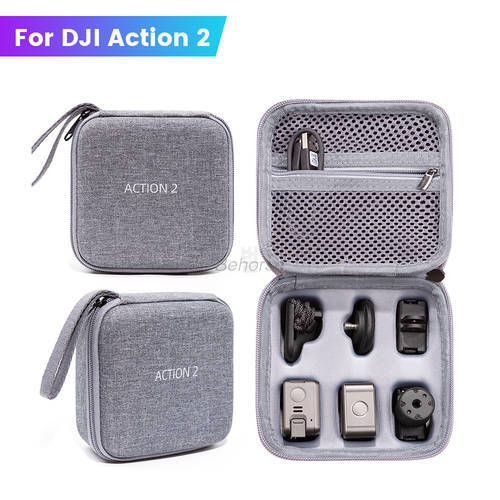 Portable Storage Bag For DJI Action 2 Lingmo Handbag Shockproof Carrying Case for DJI Osmo Action 2 Sport Camera Accessories