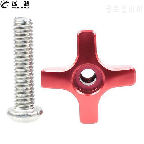 1Pc M12 Thread Stainless Steel & Metal Plum Hand Tighten Screw Clamping Knob Manual Handle Screw for Industry Camera Equipment