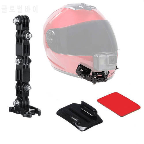 For Insta360 one x2 RS Front Side Helmet Accessories Set J-shaped Buckle Base Support Mount for GoPro 10 9 Xiaomi Yi DJI Action2