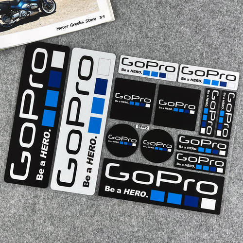 Gopro Waterproof Sticker Motorcycle Reflective Film Helmet Decorative GoPro Logo Decal Accessories