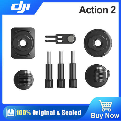 DJI Osmo Action Mounting Kit for DJI Osmo Action 3 Action 2 Original Accessories Turns Mounted Position 90° Mounts to Platforms