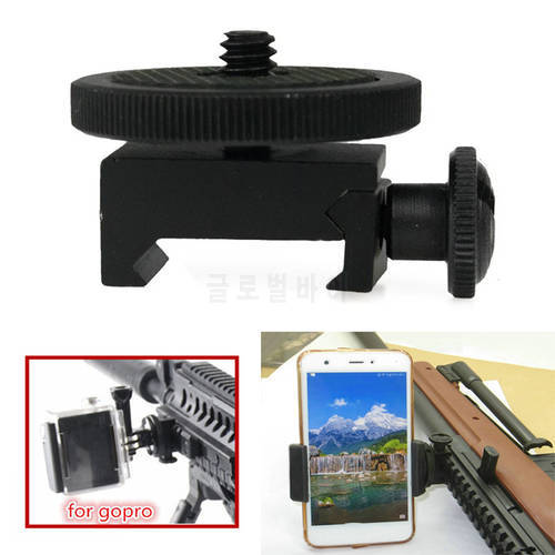 For Picatinny Side 20mm 21mm Rifle Gun Rail Tripod Mount,for GoPro 11 10 Xiaomi yi Insta360 One RS X2 Smartphone Hunt Accessory