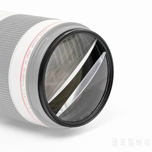 77mm Blur Effects Camera Lens Filter Photography Foreground Special Effects Filter Double Half Moon Variable Prism Lens for DSL