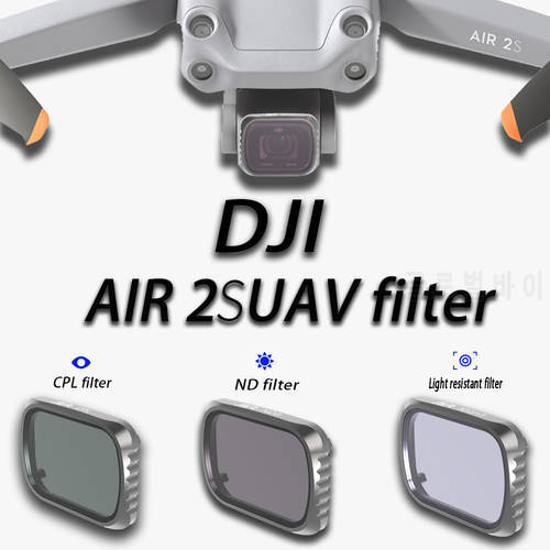 Camera Filters Kit for DJI Air 2S Drone Filter UV/CPL/NDPL 8/16/32/64 ND1000 Star Night Combo Camera Lens Quadcopter Accessories