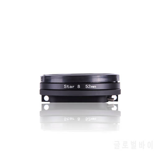 3 in 1 52mm 4 6 8 Point Star 4 6 8 lens Filter + 52 mm lens cap + adapter ring for GoPro Hero 5