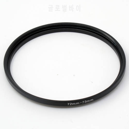72-73 Step up Filter Ring 72mm x0.75 Male to 73mm x0.75 Female Lens adapter