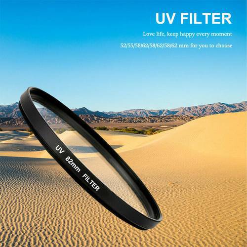 Camera Lens Uv Digital Filter Lens Protector Accessories 55mm/58mm/62mm/67mm/72mm/77mm