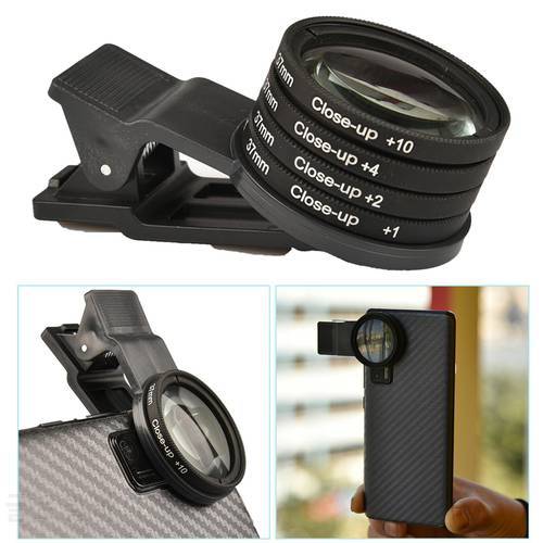 37mm Close up Filter Kit Wide Angle Lens Universal 37mm Filter Thread Clip On Phone Lens