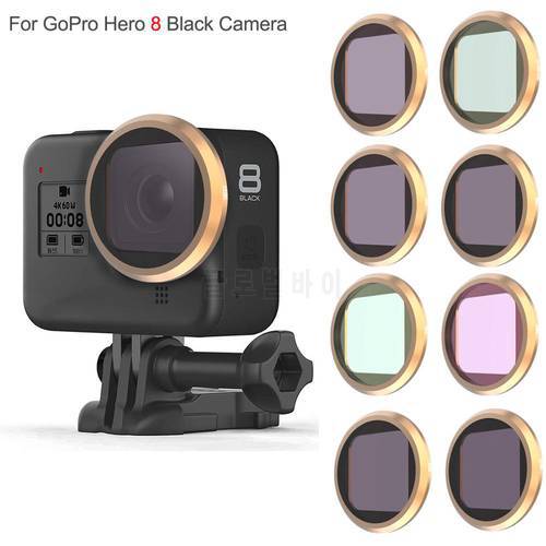 Optical Glass Camera Filter For GoPro Hero 8 Black Action Part Star CPL UV ND4 ND8 ND16 ND32 for GoPro Hero 8 Lens Accessories