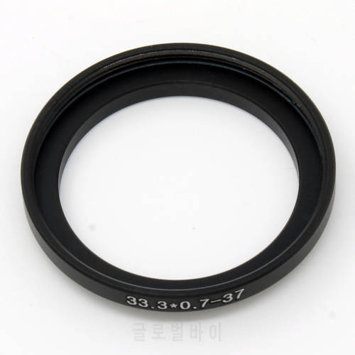 33.3-37 Step Up Filter Ring 33.3mm x0.7 Male to 37mm x0.75 Female Lens adapter