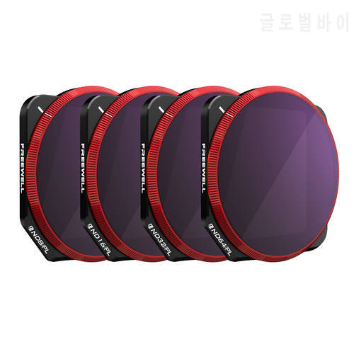 Freewell Bright Day - 4k Series - 4Pack ND8/PL, ND16/PL, ND32/PL, ND64/PL Filters Compatible with Mavic 3/Mavic 3 Cine
