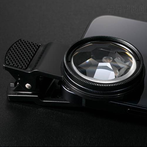 37mm 8 Prism Camera Lens Filter Optical Glass Accessories Changeable Number of Subjects for Mobile Phone