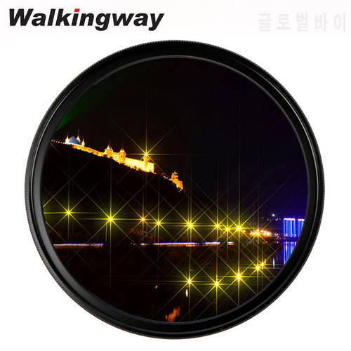 WalkingWay Star Line Star Filter Lens Photography 4 6 8 Line Variable Camera Filters 40.5 49 52 55 58 62 67 72 77 82mm For DSLR