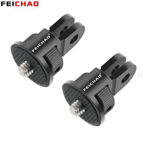 2x New 1/4 Screw Tripod Adapter 360 Swivel Wrench Lock Fixed Aluminum for Gopro 11 10 9 8 5 Insta360 One X X2 X3 Action Camera
