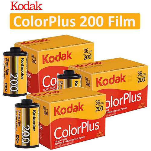 3 Rolls KODAK Color Plus 200 35mm kodak Film 36 Exposure per Roll Fit For Kodak M35 / M38 / Ultra F9 Camera