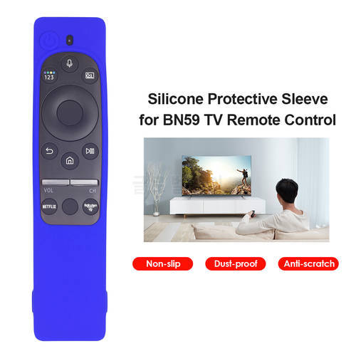 Remote Case for Samsung BN59 Series Smart TV Remote Controller Silicone Protective Cover Sleeve Protector with Lanyard