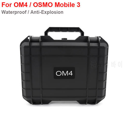 DJI OM 4 Waterproof Storage Box Anti-seismic OM4 Travel Storage Hard Case Box Fit For DJI Osmo Mobile 3 Gimbal Suitcase