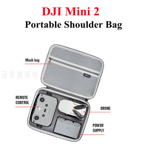 for DJI Mini 2 Portable Case Convenience Shoulder Bag Handy Drop-resistant Waterproof All-in-One for Mini 2 Accessories