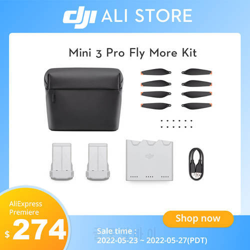 DJI Mini 3 Pro Fly More Kit includes two Intelligent Flight Batteries Two-Way Charging Hub Shoulder Bag in stock