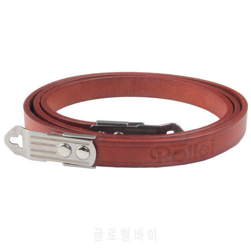 Genuine Leather Strap With Lugs For Rollei MX-EVS Rolleicord VB TLR Camera R Rolleicord 75/3.5 Burgundy