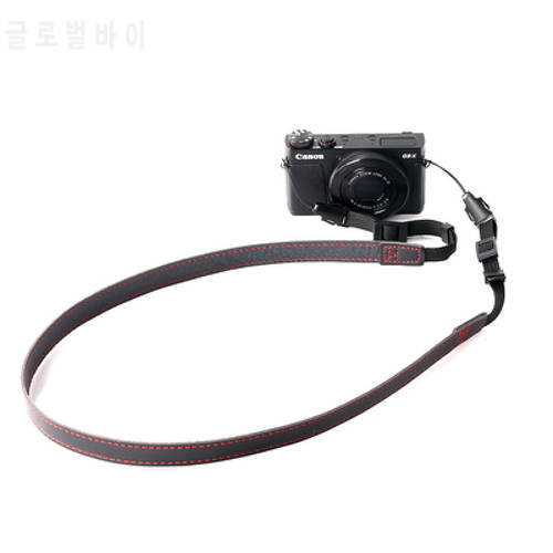 For mirrorless Digital Camera For Leica Canon Fuji Nikon Olympus Pentax Sony RX100 ricoh GR PU leather Shoulder Neck Strap Belt